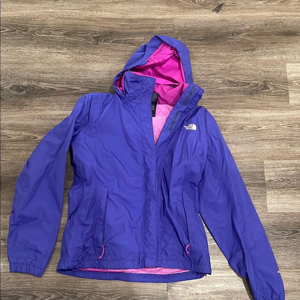 The North Face Purple and Pink Rain Jacket- women’s